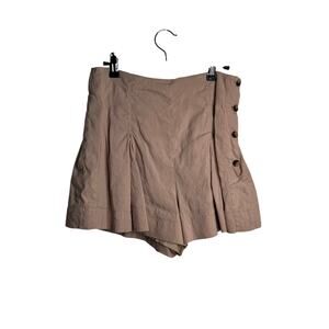 Vince Pleated A Line Flowy Linen Shorts
